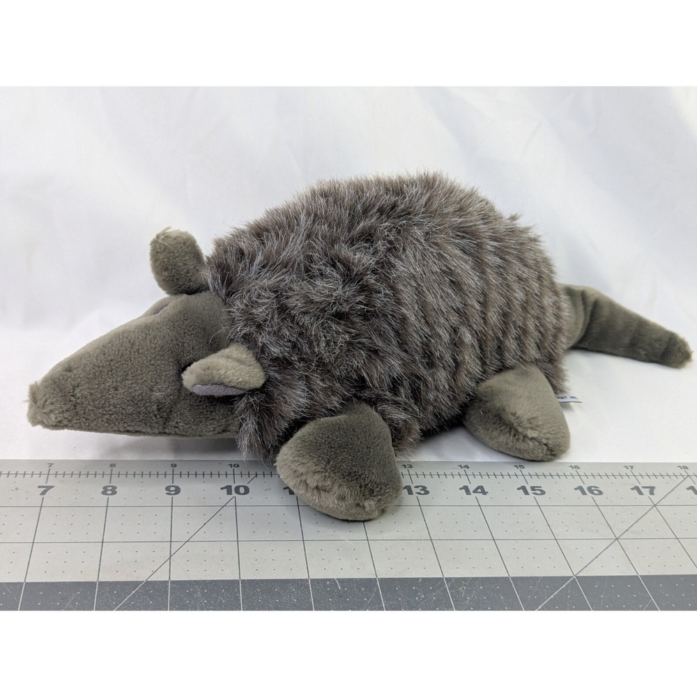 A&A Armadillo Plush Gray 15 Inch Long Stuffed Animal Toy